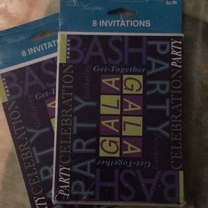 Two NWT packs of Party Invitations